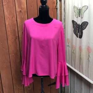 CAD FROM NORDSTROM FUSHIA BLOUSE 👚 SIZE XL!